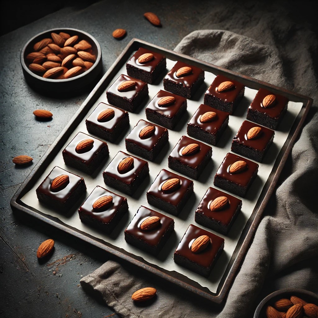 Lebkuchen Brownies mit Süßkartoffel